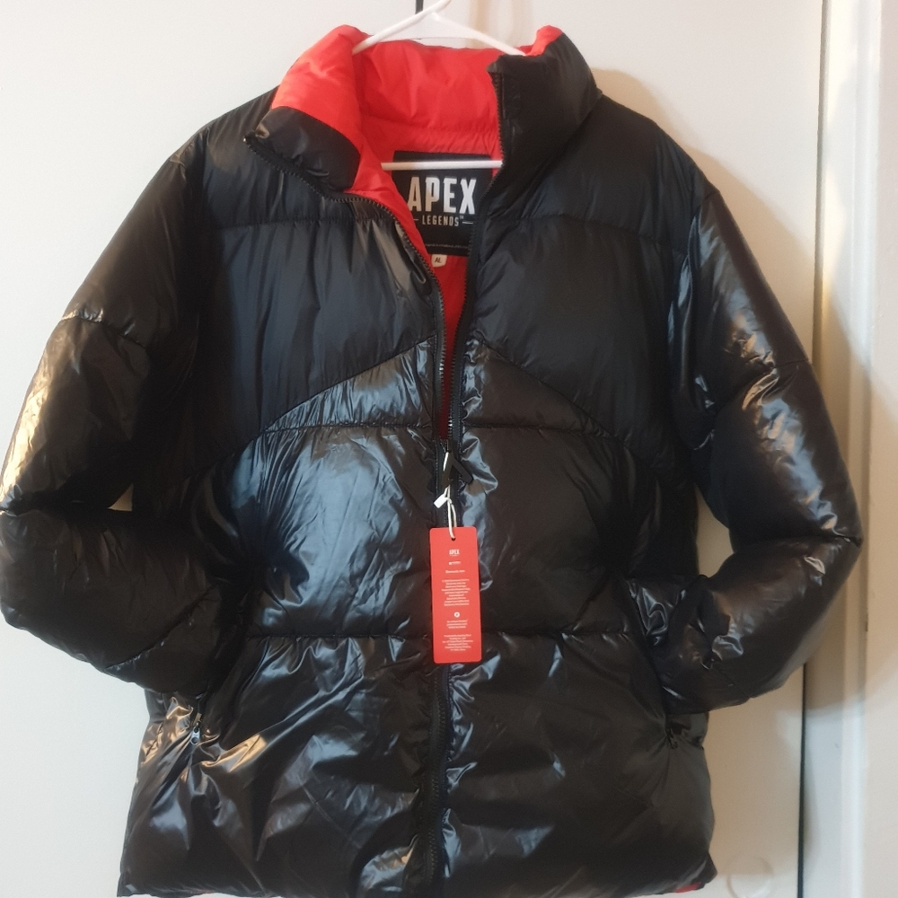 Apex Legends Black Jacket Black on the outside red on the inside